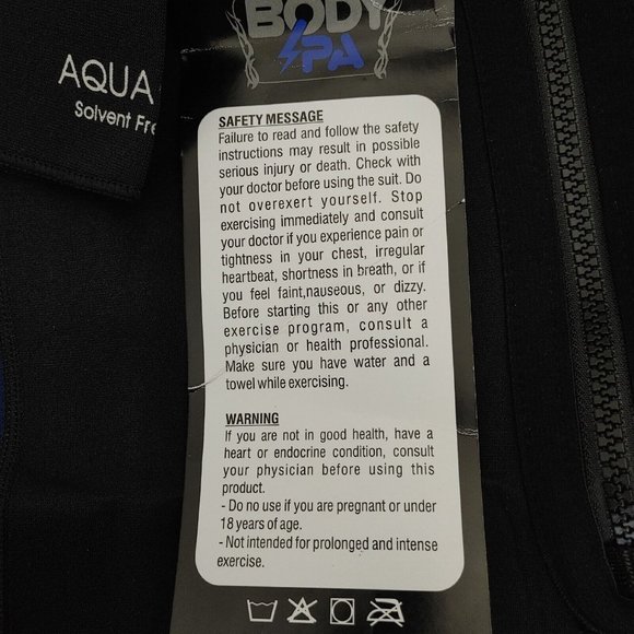 Body SPA AQUA Sauna Suit Neoprene Body Shaper GYM Walking Aerobics 3XL R… - Picture 6 of 14